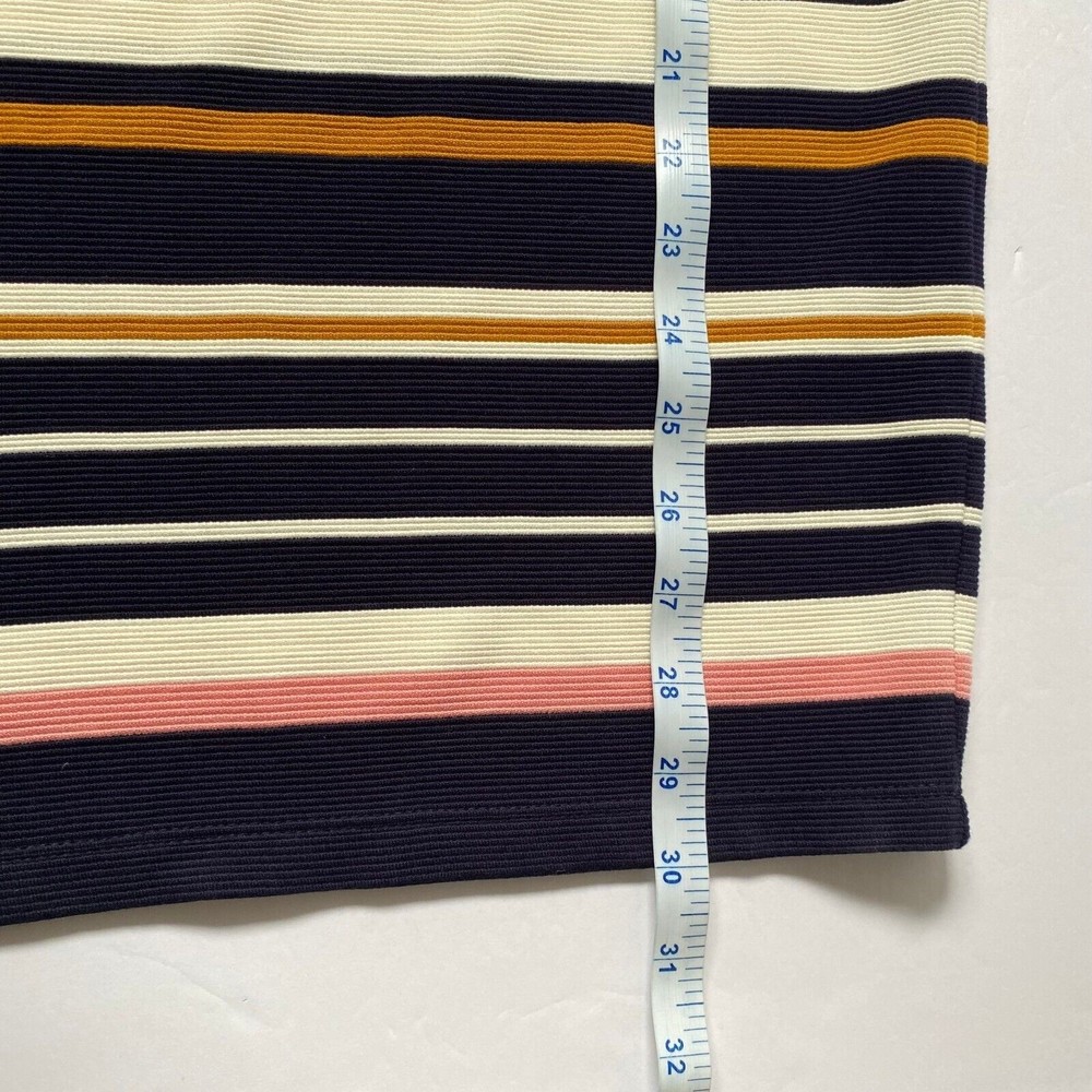 Max Studio Skirt Womens Small Multicolor Stripes NWT Stretch Career - Picture 10 of 11